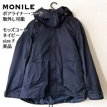 MONILE 모레 아우터 마운틴 후드티 모즈 코트 네이비 F