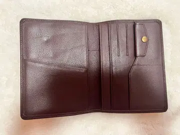 가죽 여권 커버 다크 브라운