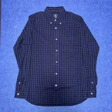 BEAMS 버튼다운 체크 셔츠 M