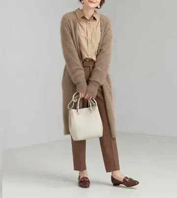 유나이티드 애로우즈 헤어리 니트 가디건