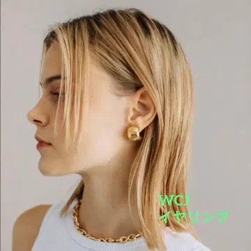 WCJ 컬 귀찌 골드 미사용 새상품