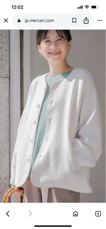 어반 리서치 도어스: 퀼트 노카라 자켓 새상품