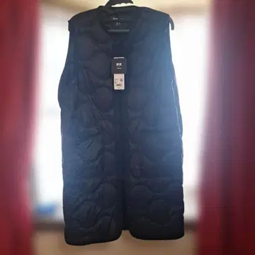 UNIQLO Theory 울트라 라이트 다운 롱 베스트 M 블랙