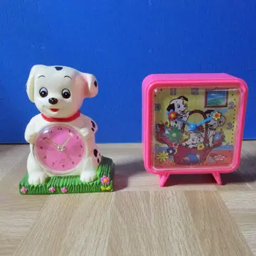 101마리 강아지 장난감 탁상 시계 2개 세트 무료 배송