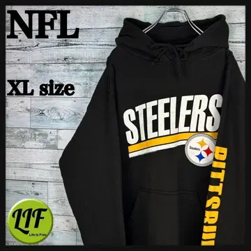NFL 프린트 팀 로고 스틸러스 후드 맨투맨 XL 3789