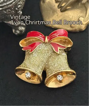빈티지 Avon 에이본 크리스마스 벨 브로치