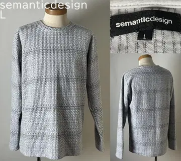 semanticdesign 그레이 긴팔 티셔츠 L