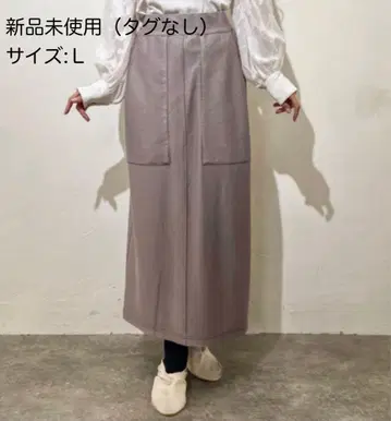 CINEMATIQ 데님 라이크 스커트 L 그레이지 모토 스즈키 씨