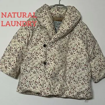 NATURAL LAUNDRY 다운 자켓 숏 기장 꽃무늬 사이즈 3