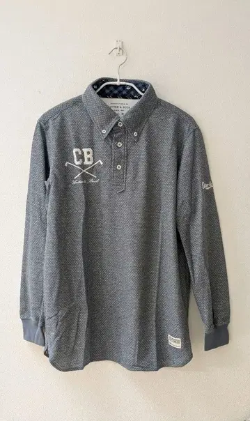 Cutter & Buck 골프용 긴팔 피케 셔츠 그레이