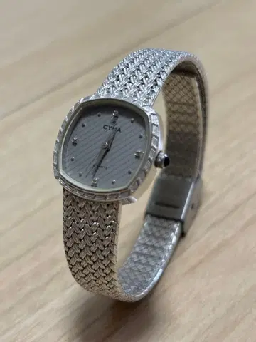 CYMA 쿼츠 손목시계 실버 여성용 손목시계