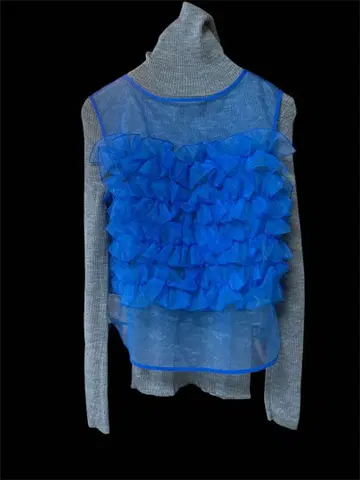 에스트네이션 프릴 성숙 큐트 블라우스