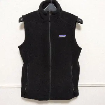 patagonia 블랙 플리스 베스트 여성용