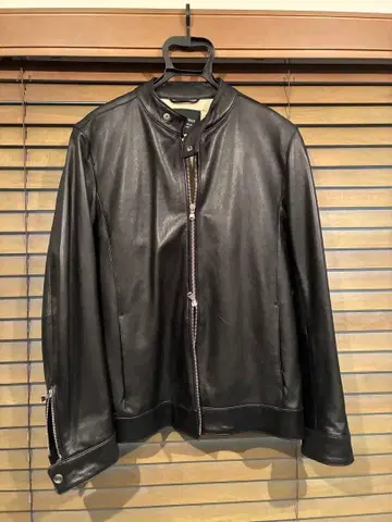 나노 유니버스 블랙 가죽 싱글 라이더 M