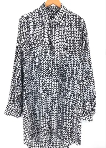 LAD MUSICIAN (라드 뮤지션) 니트 패턴 롱 셔츠 44