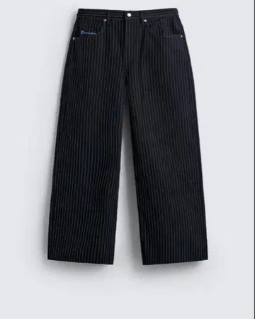 Champion x ZARA 스트라이프 배기 핏 청바지 XL