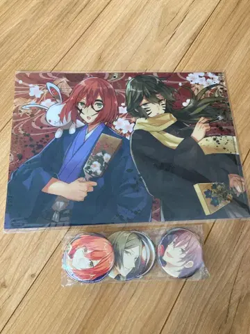 메이지 도쿄 연가 Full Moon - 클리어 파일 캔뱃지 세트