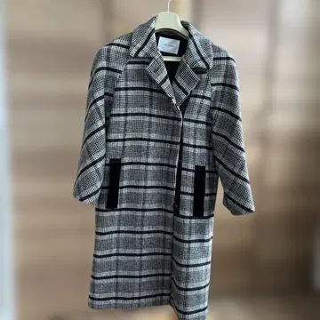 JOINT WORKS 체크 무늬 롱 코트