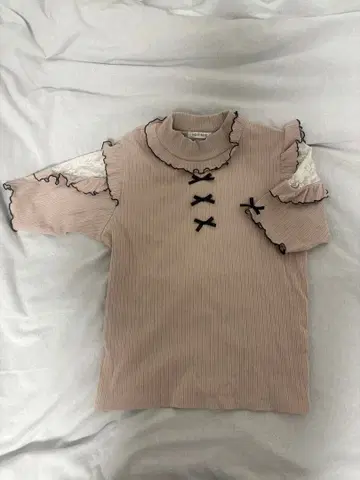 NOEMIE 오픈 숄더 티셔츠 핑크 반팔