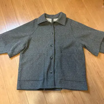 그레이 래글런 슬리브 자켓