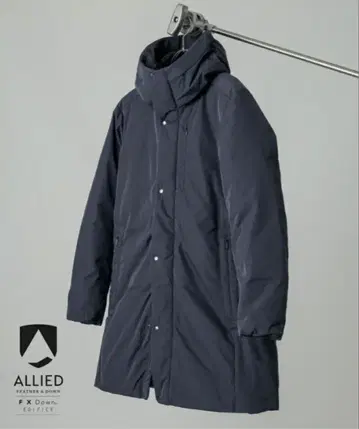 컨디션 최상 에디피스 ALLIED 다운 코트 M 네이비 다운 자켓