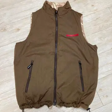 SURPASS 브라운 집업 베스트 SQUARE