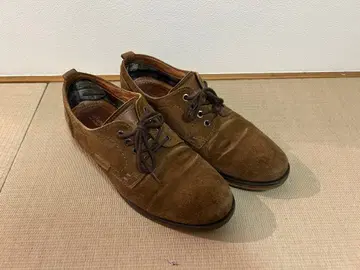 브라운 스웨이드 로우컷 신발 가죽 신발 스니커즈