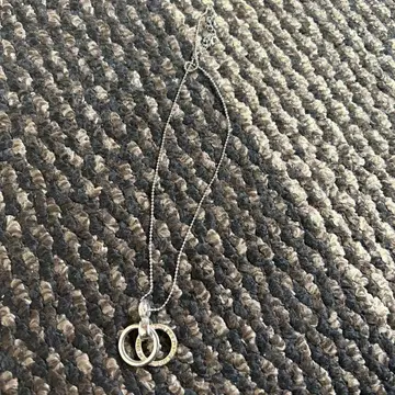 이중 반지 디자인 목걸이