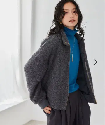 BARNYARDSTORM 스탠드 칼라 라이버 블루종