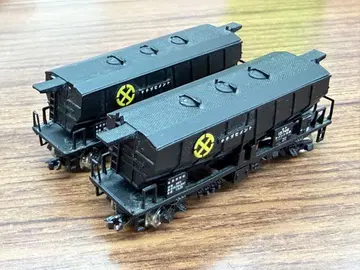 N게이지 블랙 컬러 화물차 2량 세트 카와이 호키5700 정크