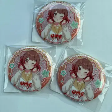 DMM 복권 학원 아이돌 마스터 E상 캔뱃지 하나미 유메 3개 세트