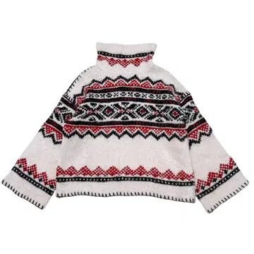 폴로 바이 랄프 로렌 페어아일 패턴 니트 스웨터 울 알파카 혼방