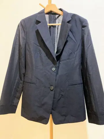 Aquascutum 네이비 테일러드 자켓 39