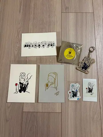 커피 보이 coffee boy 키링 스티커 엽서