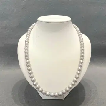 [ F ] 펄 목걸이 SILVER 각인 여성용