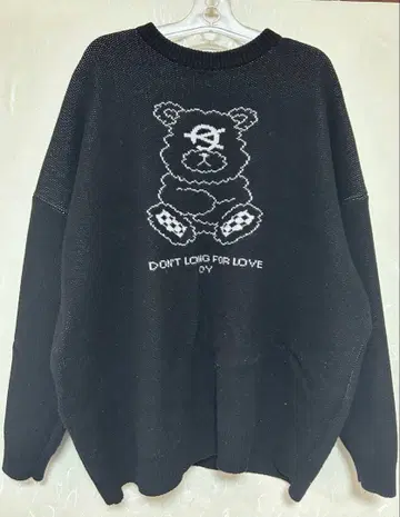 OY 니트 스웨터 블랙