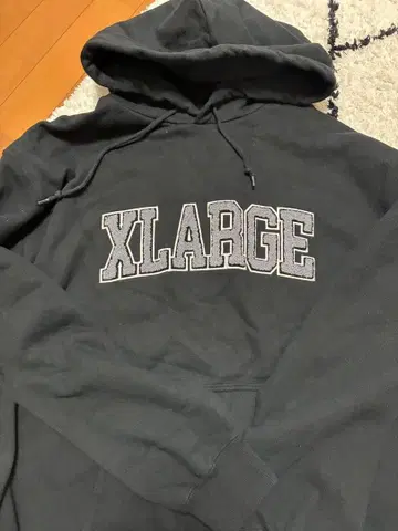 XLARGE 블랙 후드티 L 사이즈 HUF 스웨터 L, 맨투맨 M