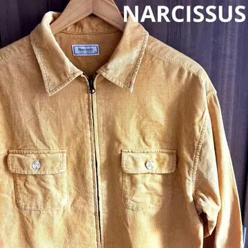 [ 구제 의류 ] NARCISSUS 나르시스 코듀로이 집업 블루종