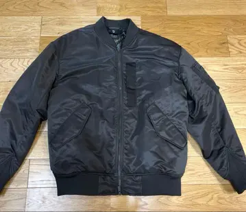 유니클로 +J 질 샌더 하이브리드 다운 오버 사이즈 MA-1 블루종