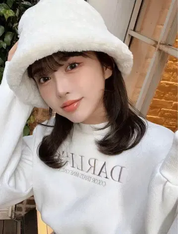 darich 인조 모피 버킷 햇