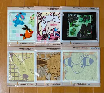 제일복권 포켓몬 I상 핸드 타월 컬렉션 전 6종 컴프 세트