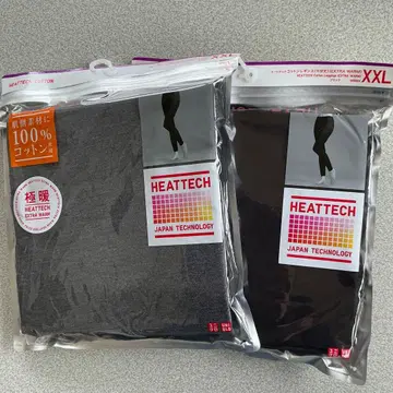 유니클로 울트라 웜 히트텍 코튼 레깅스 (10부 기장) xxl 2장 세트