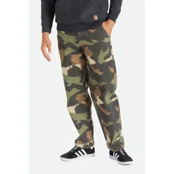 BRIXTON ' MEDINA PANT ' - WASHED CAMO