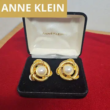 ANNE KLEIN 언클라인 모조 진주 귀찌 빅 사이즈