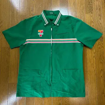 7-Eleven 반팔 셔츠 그린 L 사이즈
