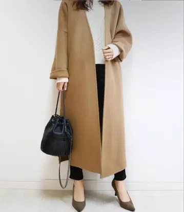 OUTERSUNSET 베이지 롱 코트