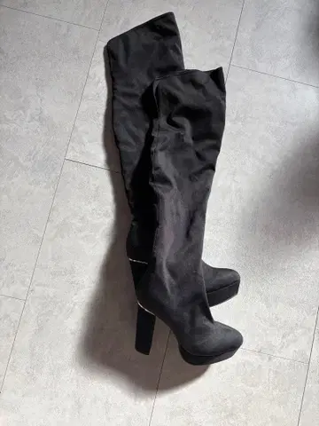 블랙 니하이 부츠
