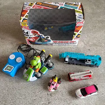 마리오 카트 리모트 컨트롤 카 요시 피치 토미카 총 5점 세트