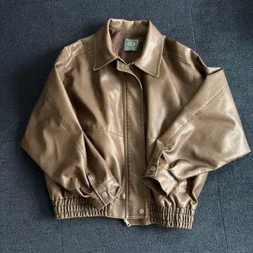 y2k leather jacket brown