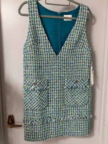 Grace Class 트위드 슬리브리스 원피스 36